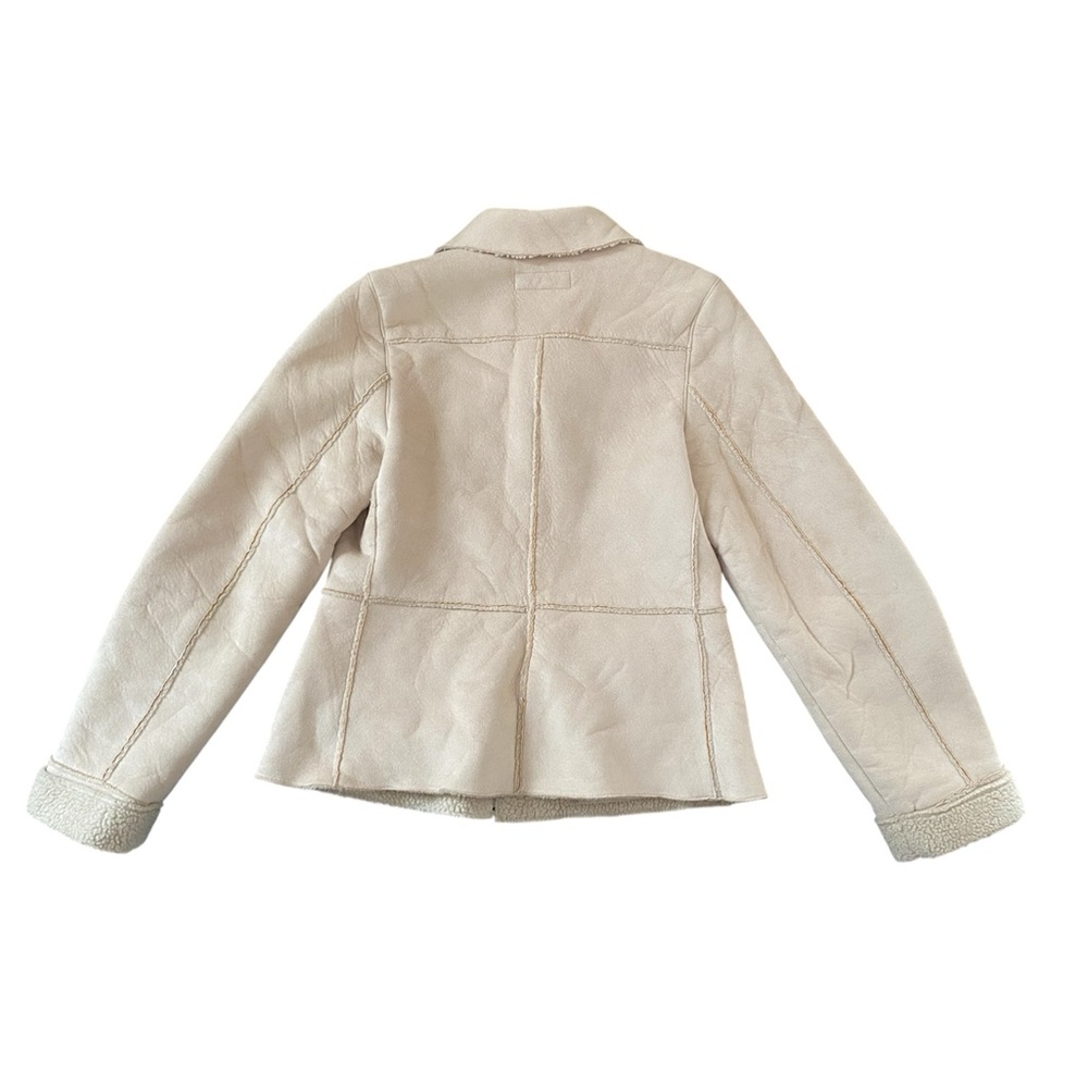 Mudd Patchwork Cream Teddy Jacket - image 3